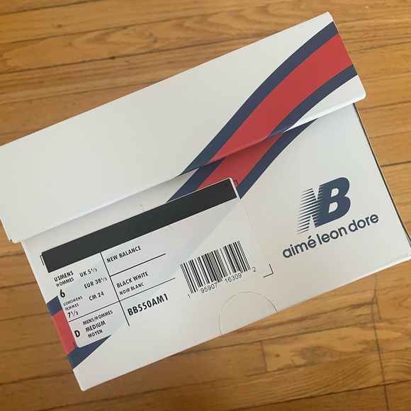 Aime Leon Dore New Balance P550 Basketball Oxfords in White - Picture 5 of 6